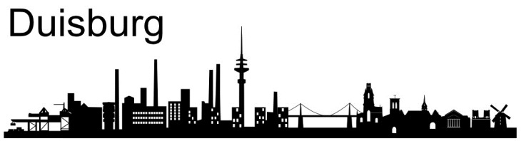Skyline von Duisburg